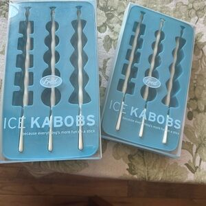 Fred Blue Ice Kabob Maker - set of 2